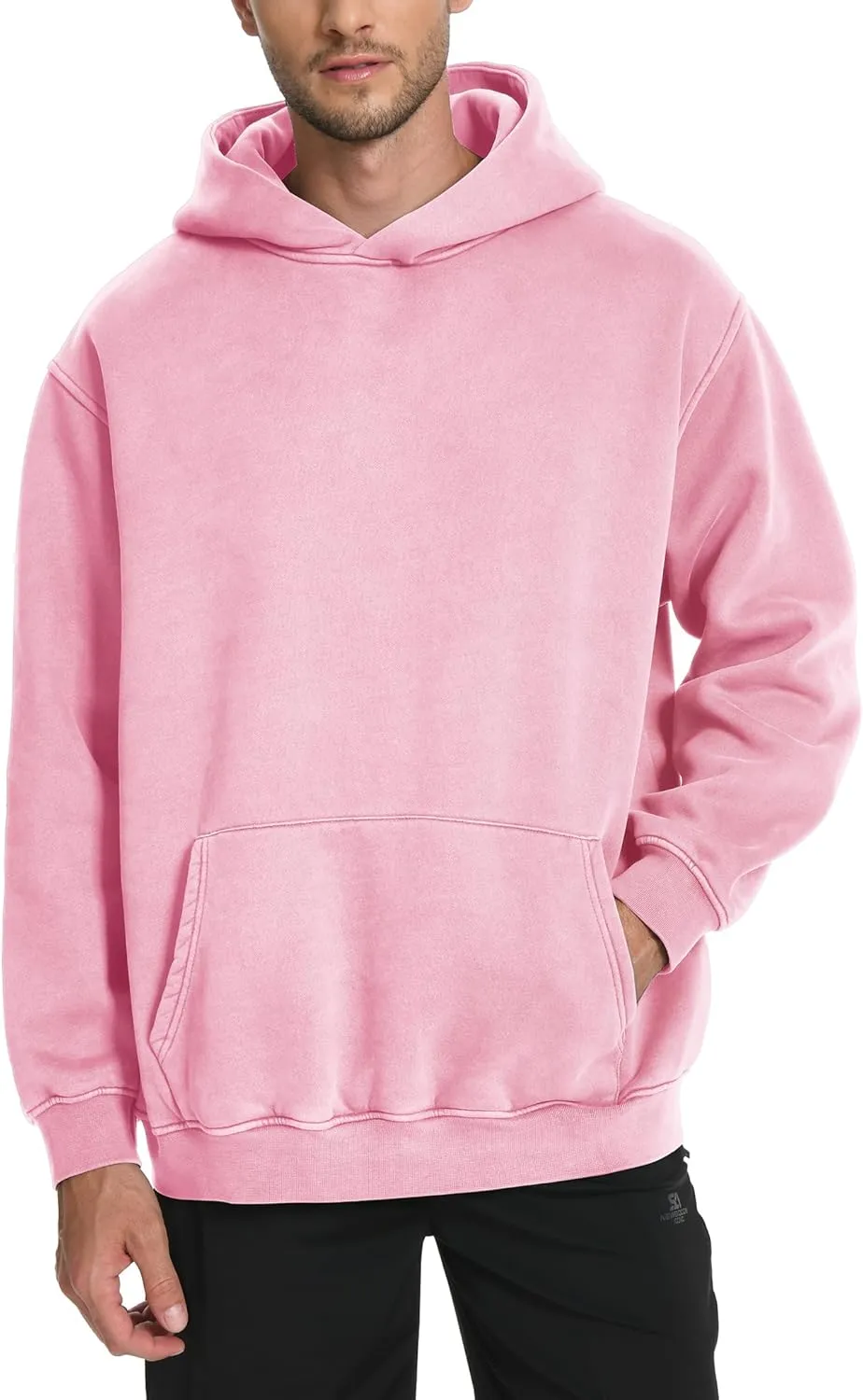 Hatant Hoodies for Men Heavyweight Fleece Sweatshirts Mens Acid Wash Athletic Hoodie Oversized Matching Pullover for Couples