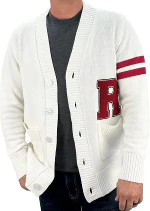 Hip Hop 50's Shop - Mens 1950s Letterman Cardigan Sweater