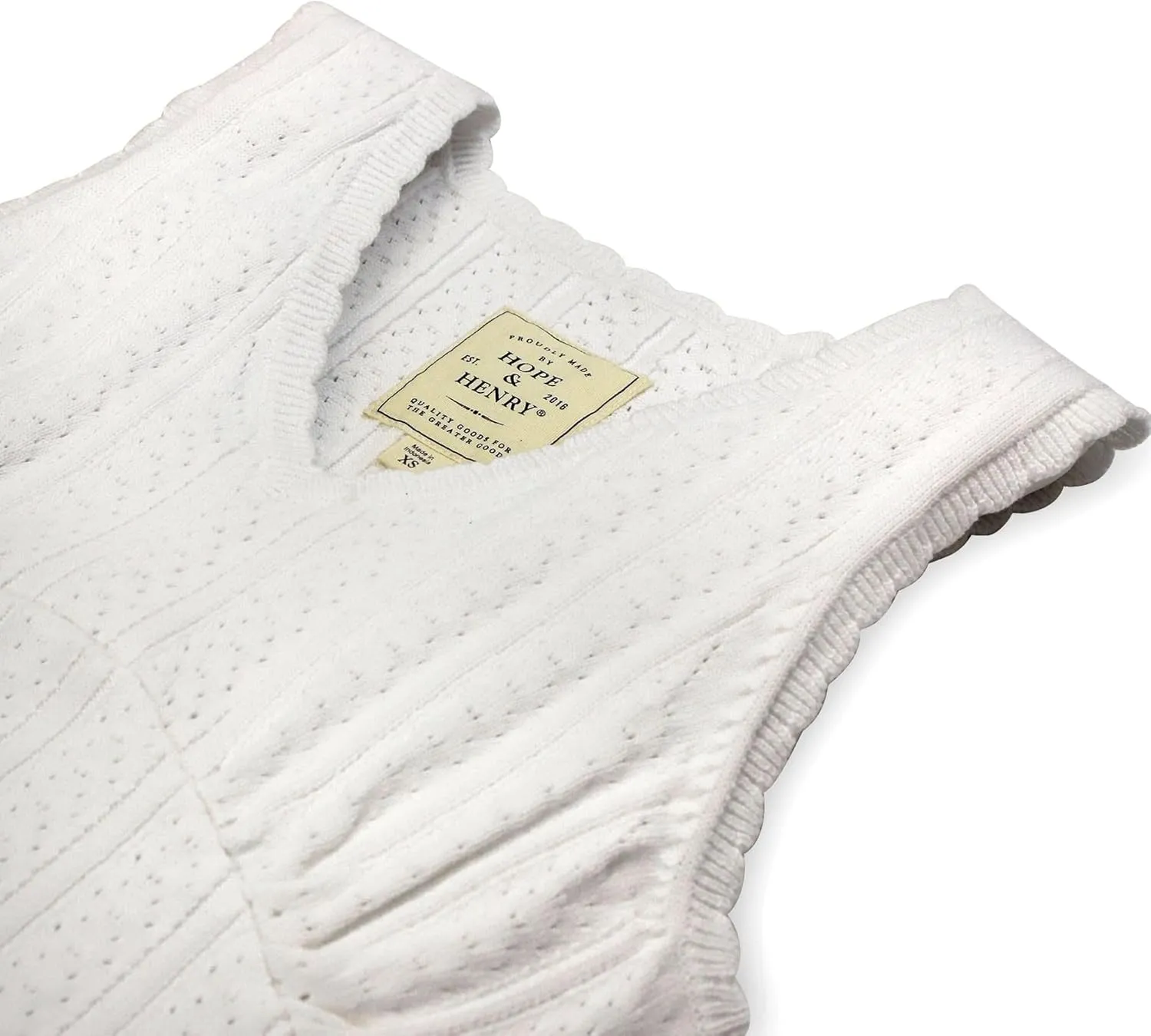 Hope & Henry Women's V-Neck Sweater Tank