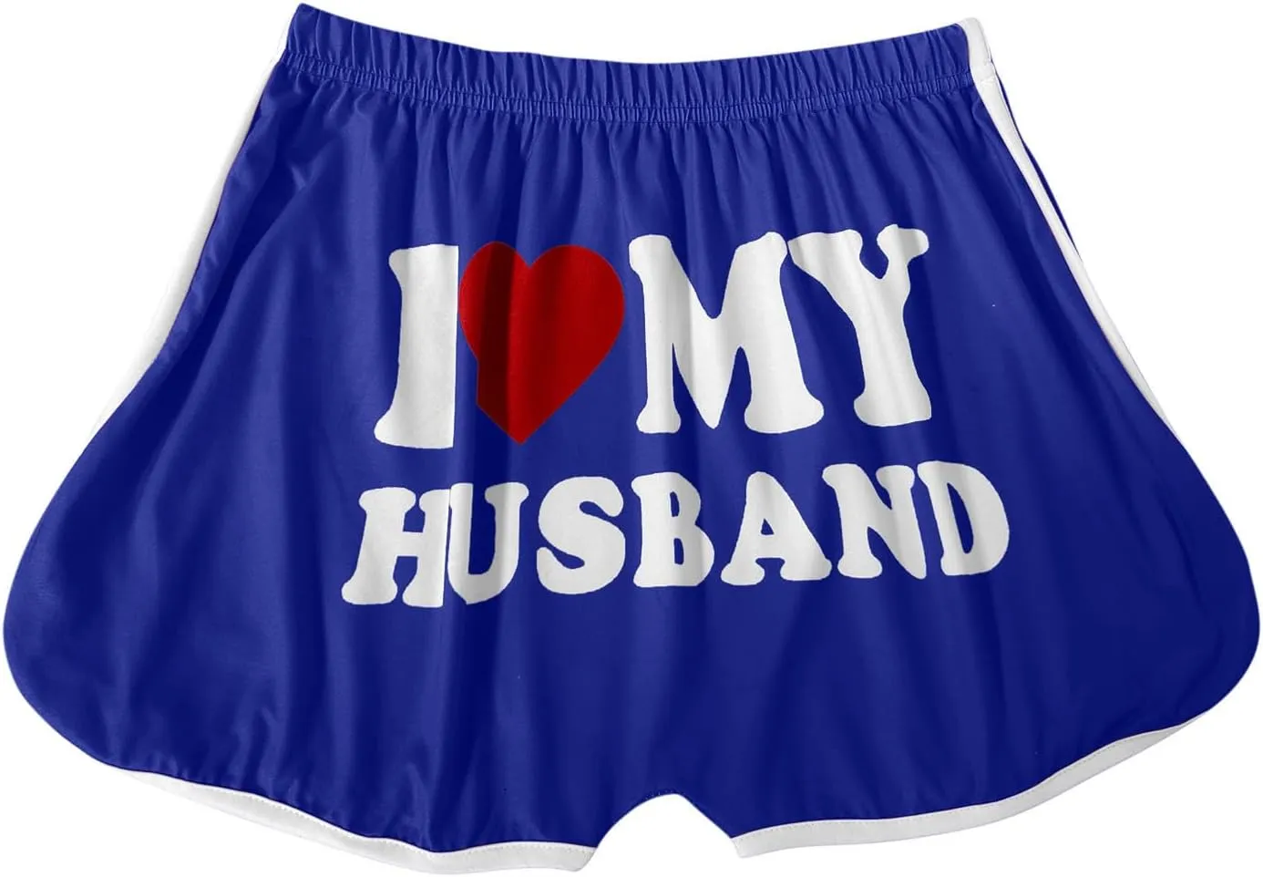 I Love My Husband Booty Shorts Womens Sexy 3" High Waist Yoga Biker Shorts Soft Spandex Dance Hot Pants Butt Lifting Leggings
