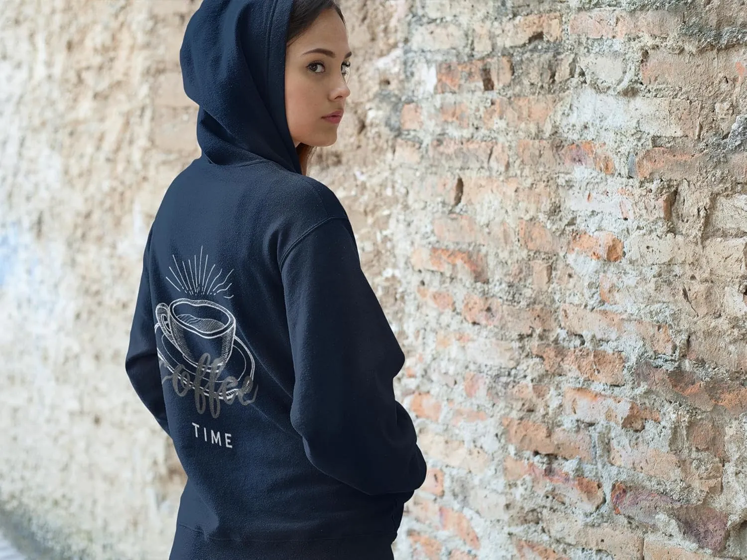 INK STITCH Unisex Pc78zh Custom Printing Front and Back Core Hoodie Zip Up Sweatshirts