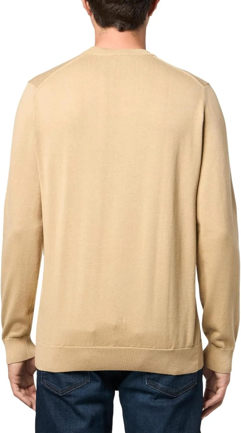 Lacoste Men's Monochrome Cotton Crew Neck Sweater