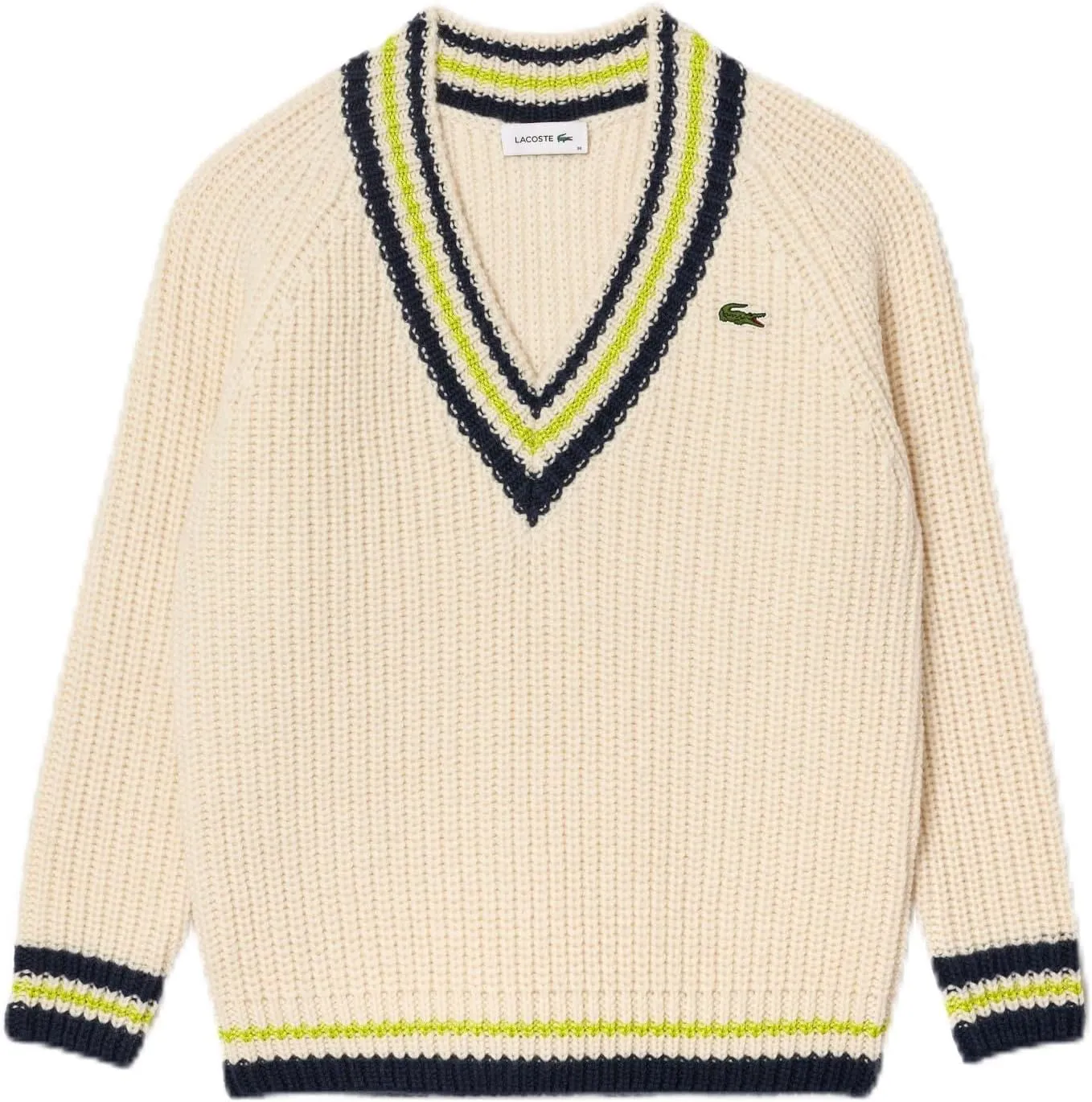 Lacoste Women's V-Neck Pullover Sweater