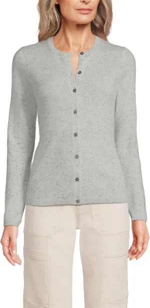 Lands' End Women's Cashmere Cardigan Sweater