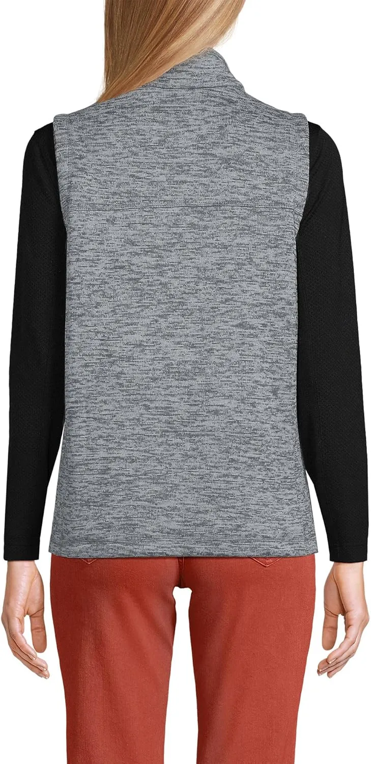 Lands' End Women's Sweater Fleece Vest