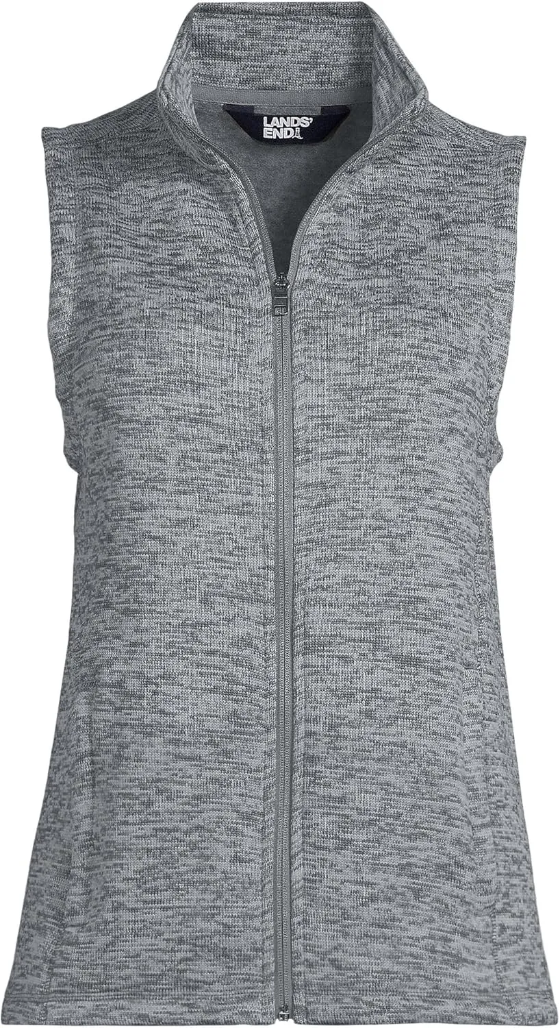 Lands' End Women's Sweater Fleece Vest