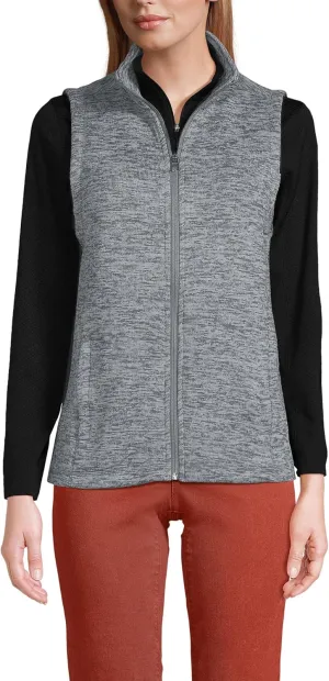 Lands' End Women's Sweater Fleece Vest