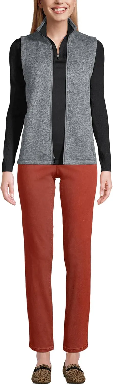 Lands' End Women's Sweater Fleece Vest