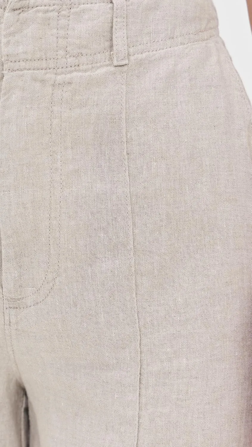 Madewell Women's Pintucked Shorts in 100% Linen