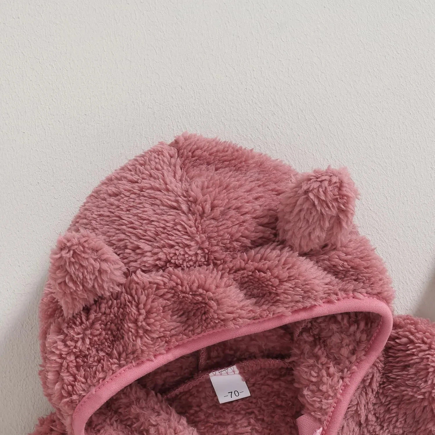 Meiweileya Baby Girl Boy Fleece Zip Up Hoodie Bear Ears Fuzzy Jacket Hooded Teddy Coat Winter Shacket Warm Outwear Cardigan