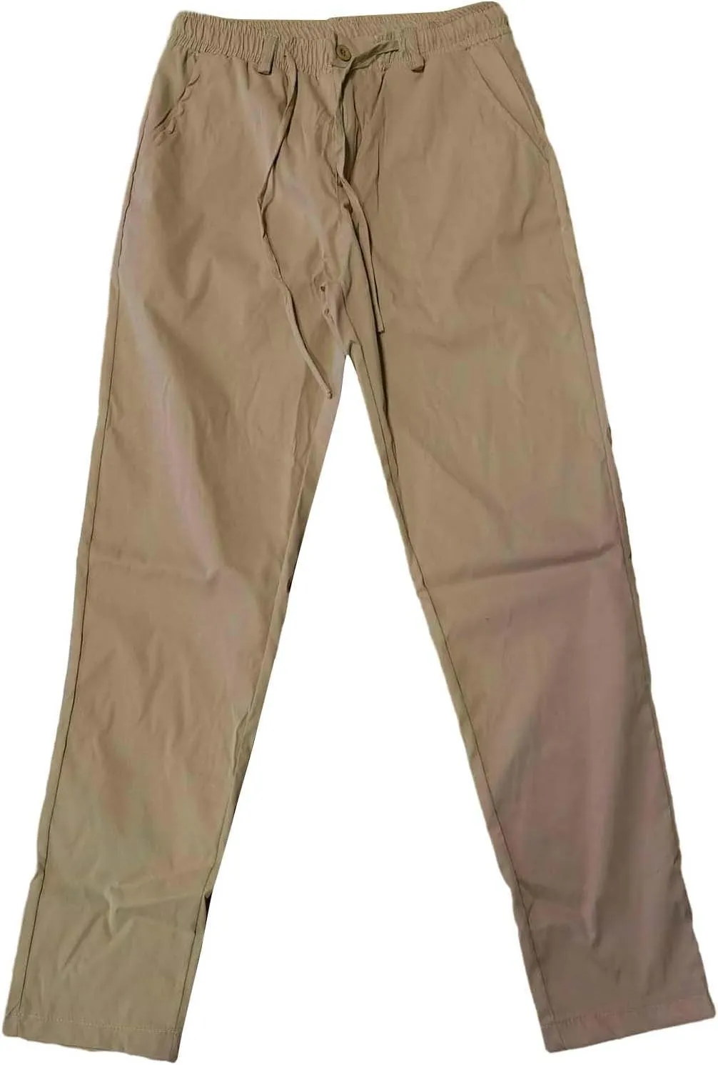 Mens Fashion Stretch Dress Pants Slim Fit Skinny Flat-Front Chino Pants Big and Tall Business Skinny Golf Trousers