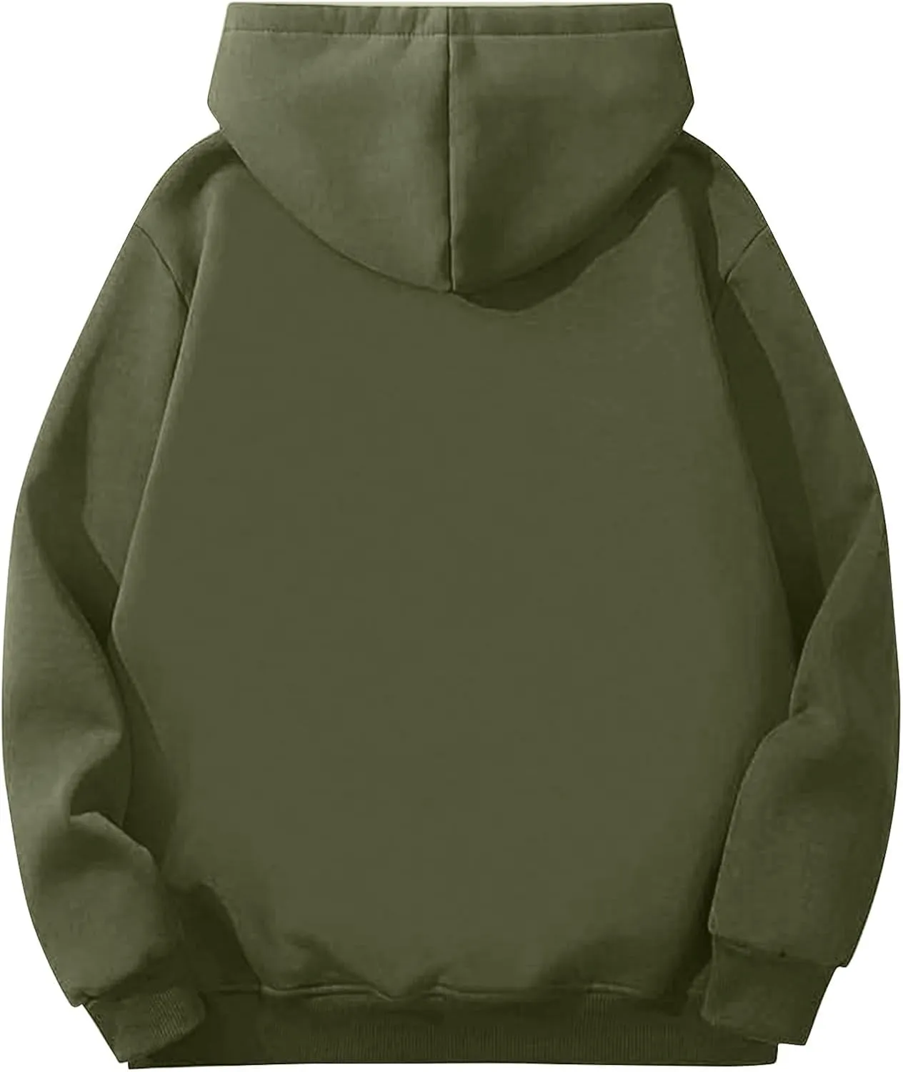 Mens Hoodies Winter Warm Pullover Long Sleeve Sherpa Hooded Sweatshirt Thick Plush Athletic Sweatshirts with Pockets