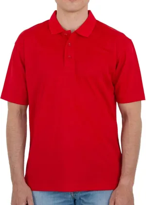 Men's Polo Shirt  Performance Quick Dry Short Sleeve Lightweight Regular Fit Classic Pique Casual Collared Top