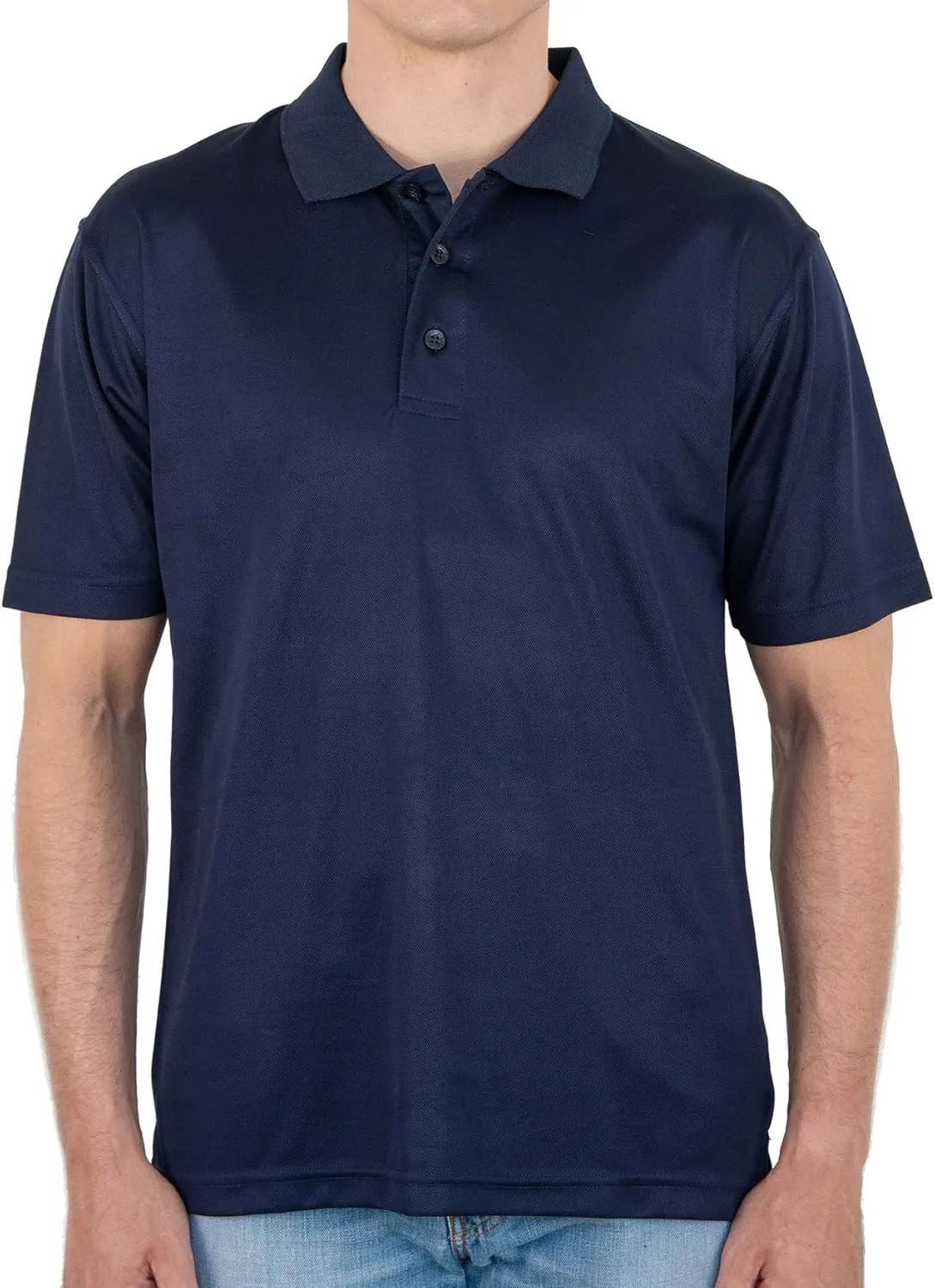 Men's Polo Shirt  Performance Quick Dry Short Sleeve Lightweight Regular Fit Classic Pique Casual Collared Top