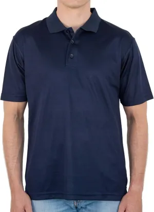 Men's Polo Shirt  Performance Quick Dry Short Sleeve Lightweight Regular Fit Classic Pique Casual Collared Top