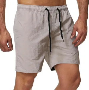 Men's Swim Trunks Quick Dry Beach Shorts with Zipper Pockets and Mesh Lining