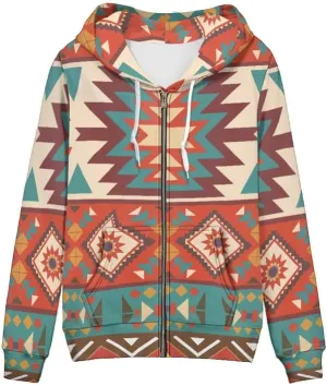 Musical Notes Women's Zip Up Hoodies Cute Pig Casual Comfy Pullover Boho Mandala Dragonfly Long Sleeve Sweatshirt