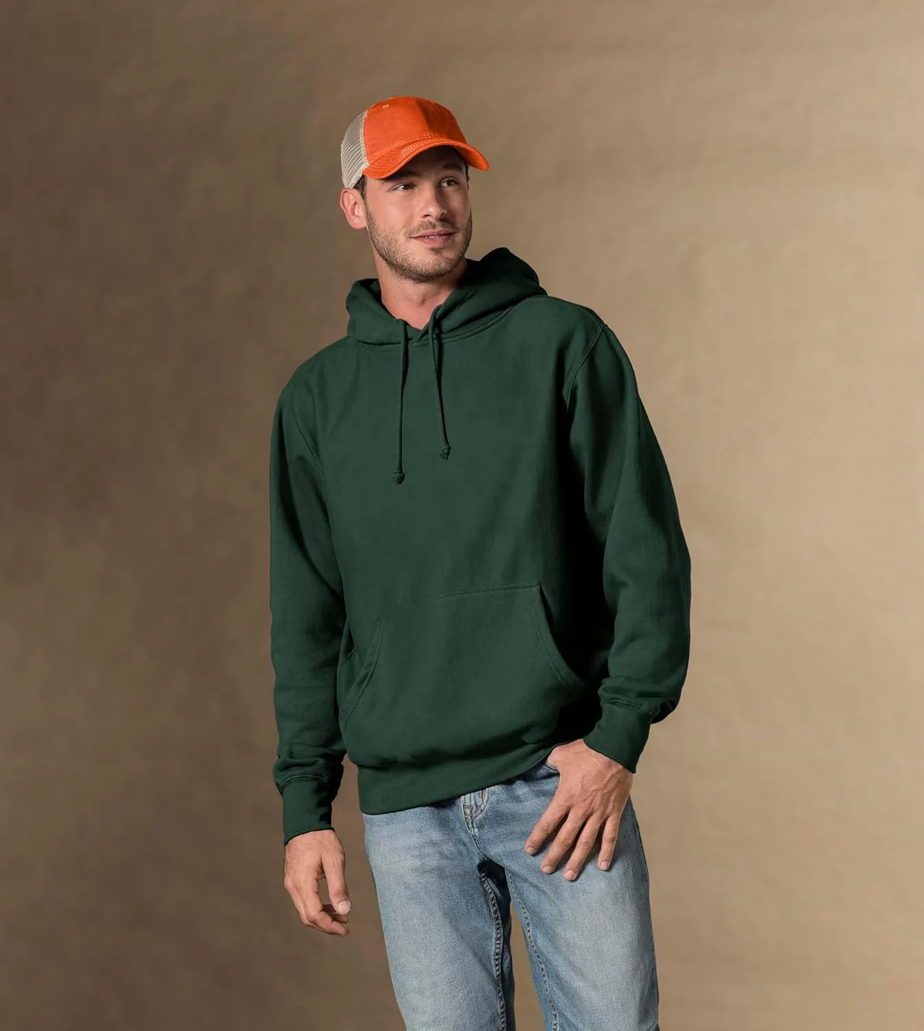 MV Sport Casual Heavyweight Fleece Hoodies for Men Thick Drawstring Hoodie Sweatshirt Mens Hoodies Cotton Pullover