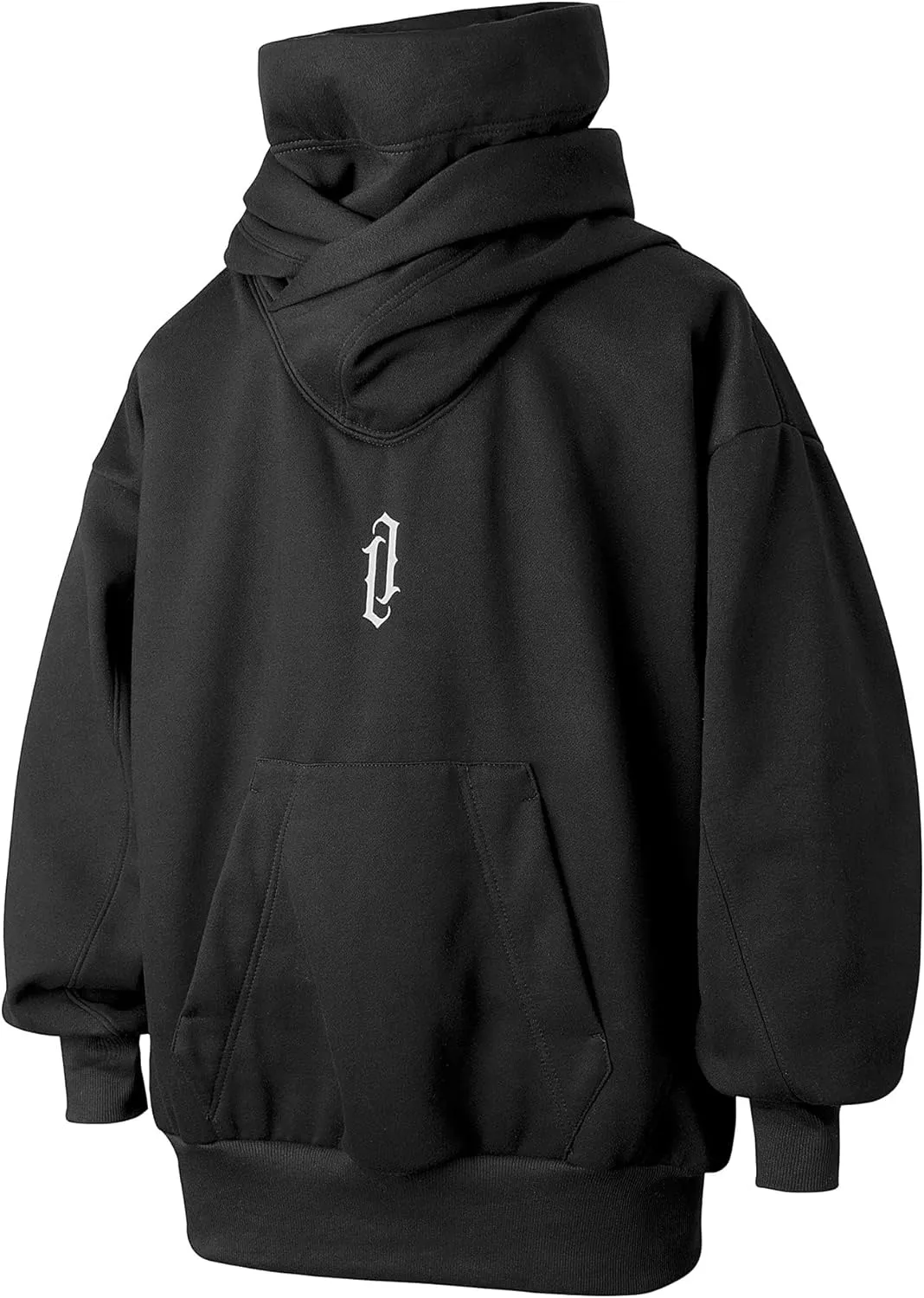 Niepce Inc Streetwear Men's Oversized Heavyweight Hoodie with Neck Gaiter