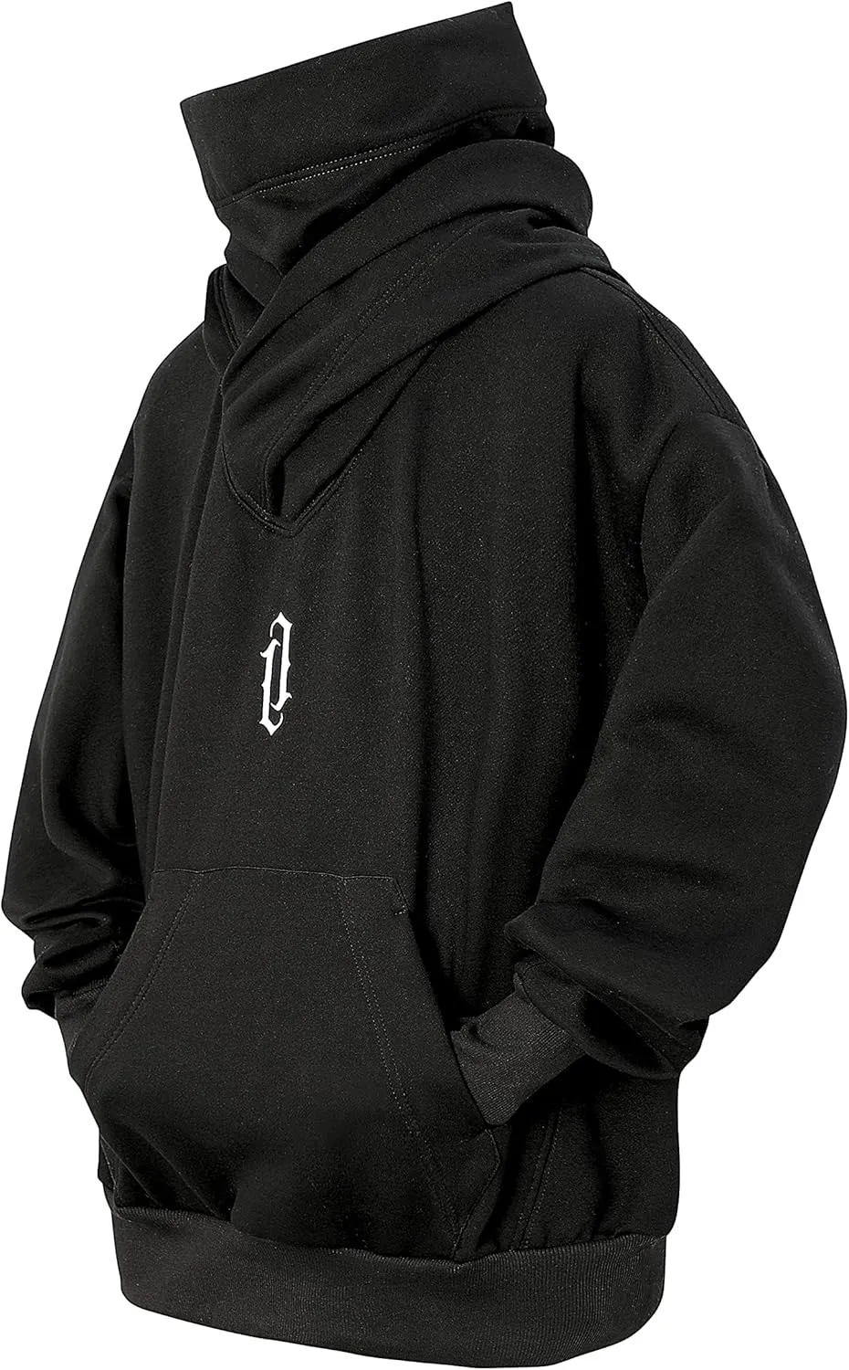 Niepce Inc Streetwear Men's Oversized Heavyweight Hoodie with Neck Gaiter