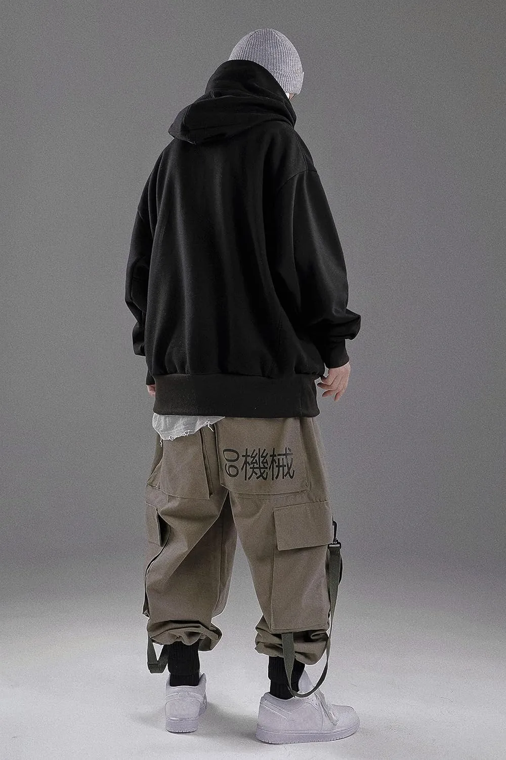 Niepce Inc Streetwear Men's Oversized Heavyweight Hoodie with Neck Gaiter