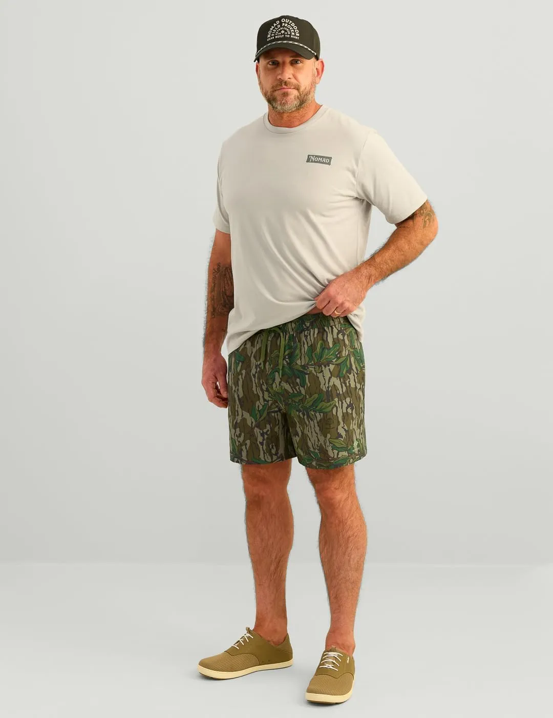 Nomad Men's Hobcaw, Performance Camo Hunting Shorts