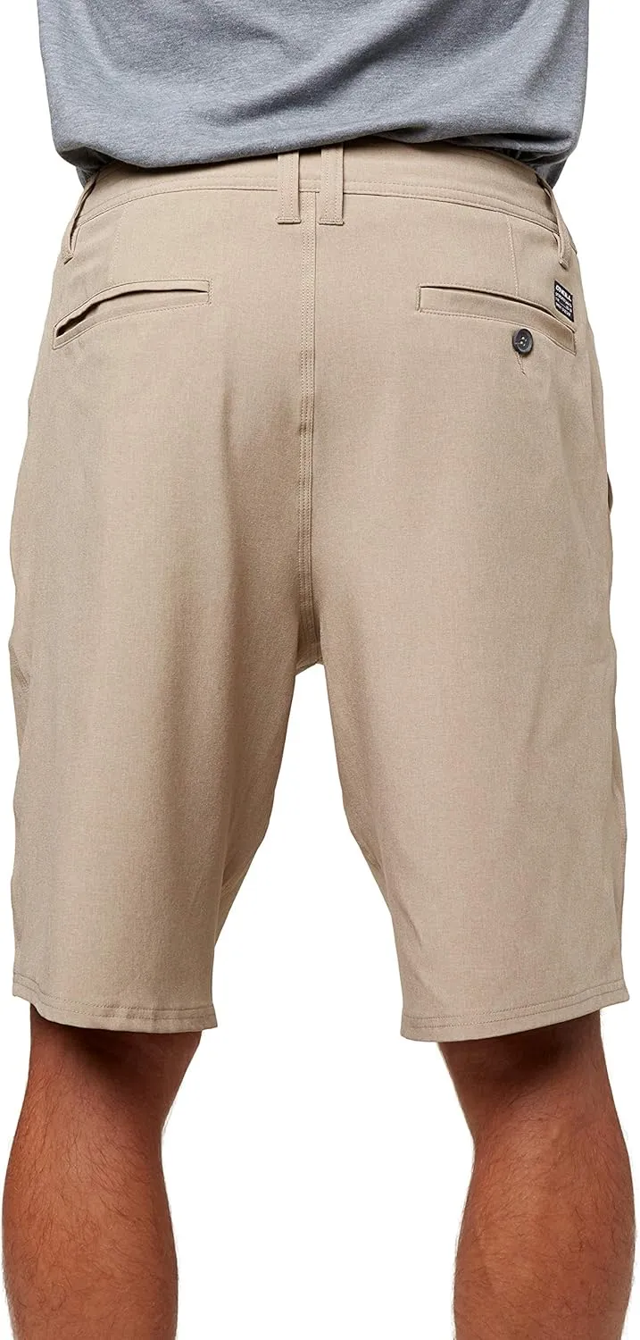 O'NEILL Men's 21 Inch Loaded Heather Hybrid Shorts - Water Resistant Mens Shorts with Quick Dry Stretch Fabric and Pockets