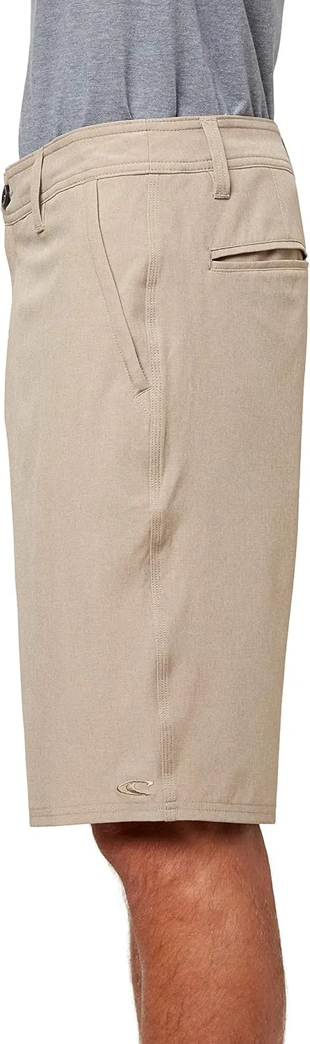 O'NEILL Men's 21 Inch Loaded Heather Hybrid Shorts - Water Resistant Mens Shorts with Quick Dry Stretch Fabric and Pockets