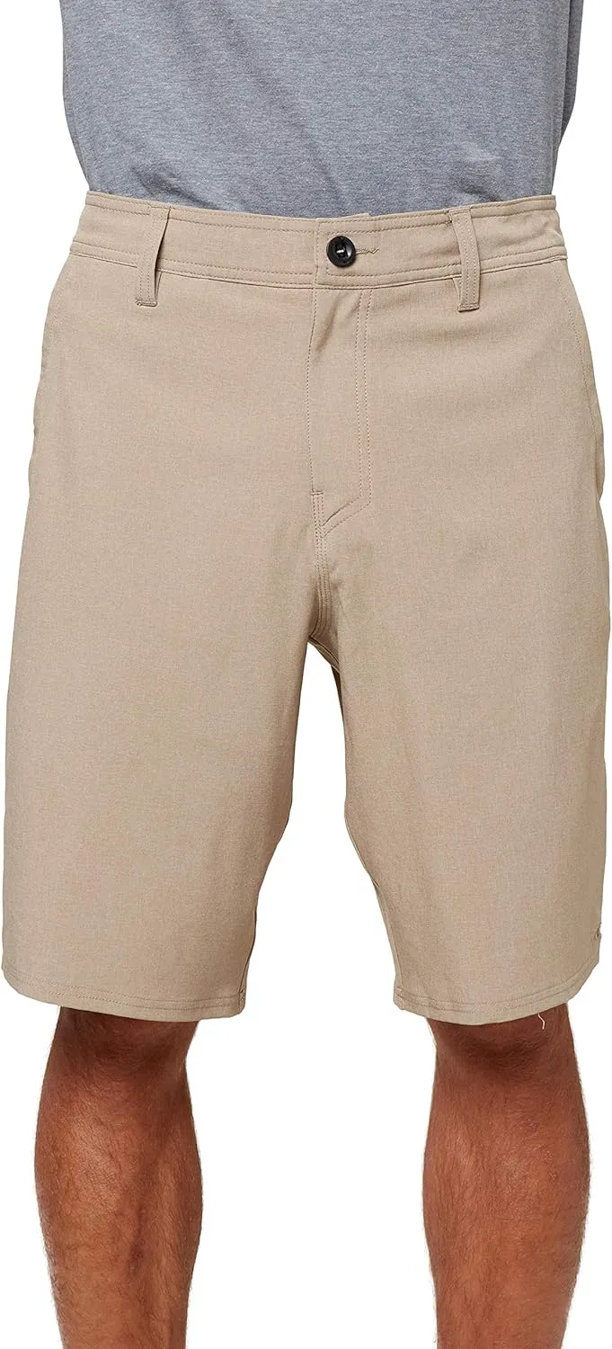 O'NEILL Men's 21 Inch Loaded Heather Hybrid Shorts - Water Resistant Mens Shorts with Quick Dry Stretch Fabric and Pockets