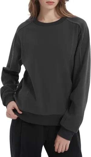 Orolay Women's Casual Crewneck Sweatshirts Long Sleeve Pullover Tops Fashion Oversized Fall Clothes