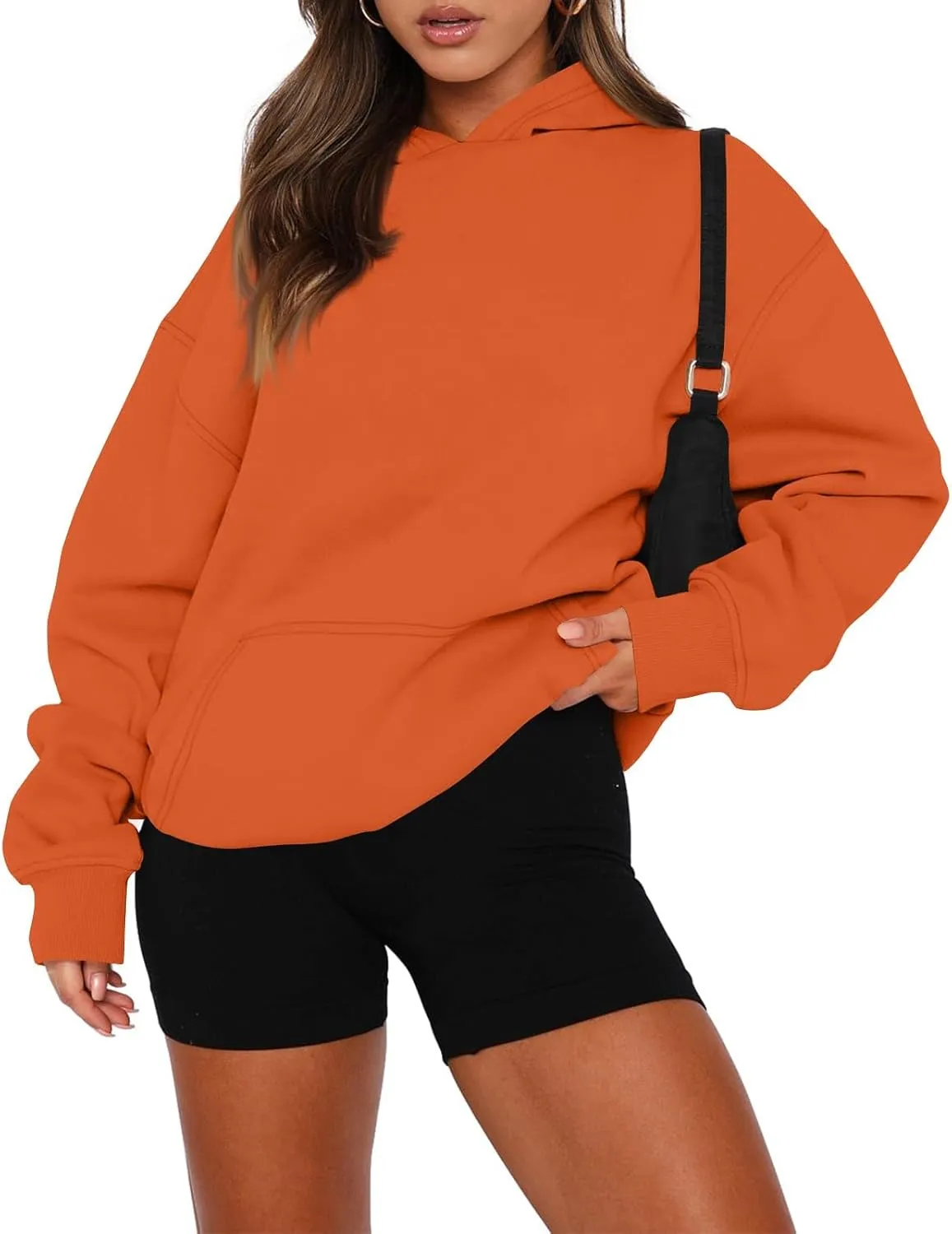 Oversized Hoodies for Women Comfy Fleece Hooded Sweatshirt Long Sleeve Sweater Pullover Hoodie with Pocket Fall Outfits