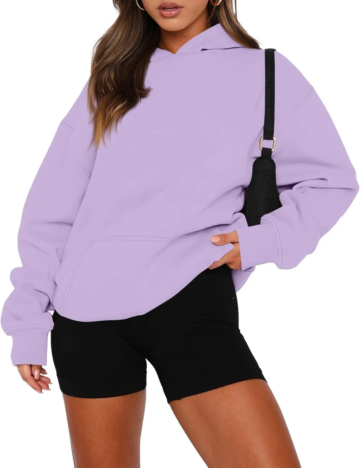 Oversized Hoodies for Women Comfy Fleece Hooded Sweatshirt Long Sleeve Sweater Pullover Hoodie with Pocket Fall Outfits