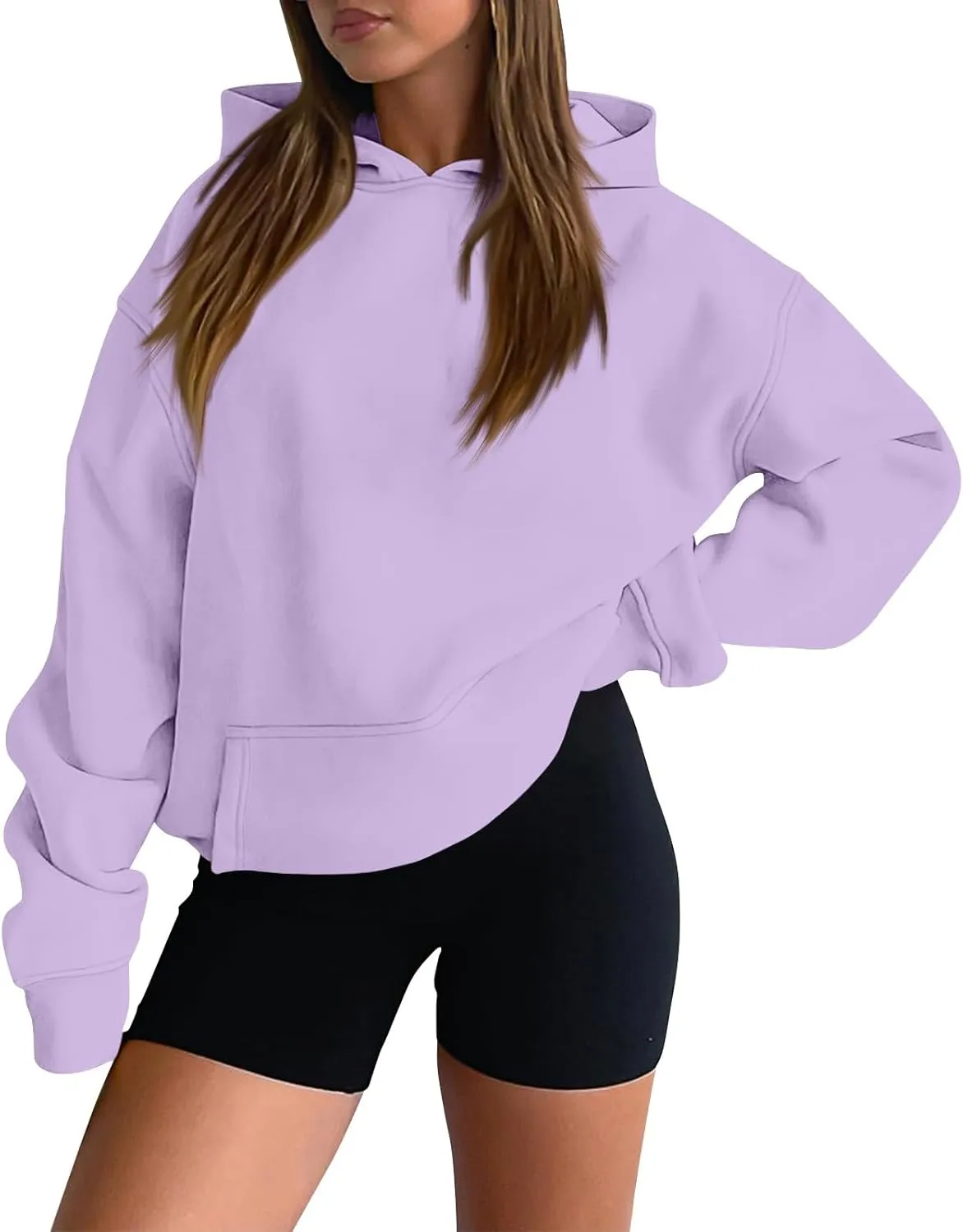 Oversized Hoodies for Women Comfy Fleece Hooded Sweatshirt Long Sleeve Sweater Pullover Hoodie with Pocket Fall Outfits