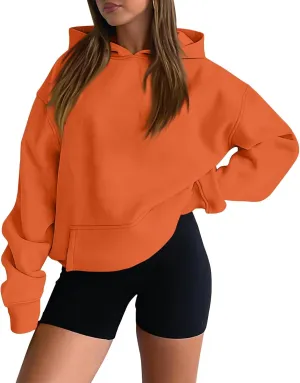 Oversized Hoodies for Women Comfy Fleece Hooded Sweatshirt Long Sleeve Sweater Pullover Hoodie with Pocket Fall Outfits