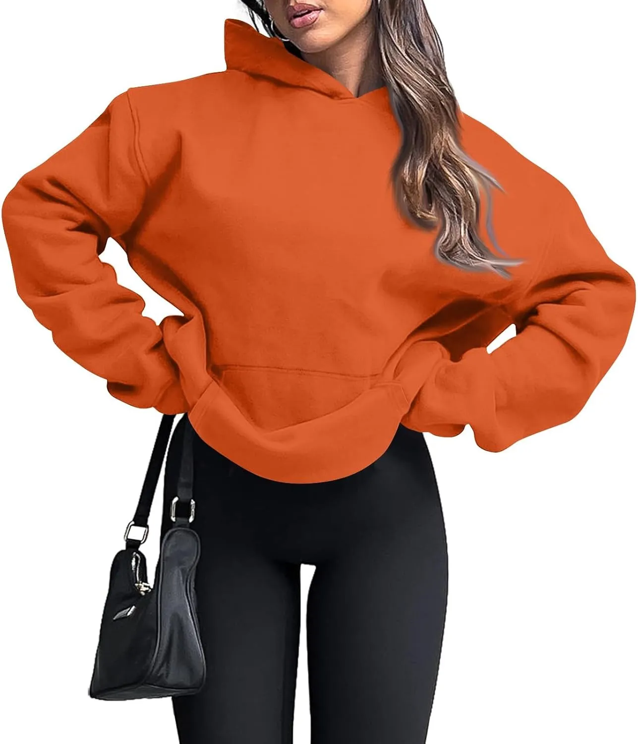 Oversized Hoodies for Women Comfy Fleece Hooded Sweatshirt Long Sleeve Sweater Pullover Hoodie with Pocket Fall Outfits