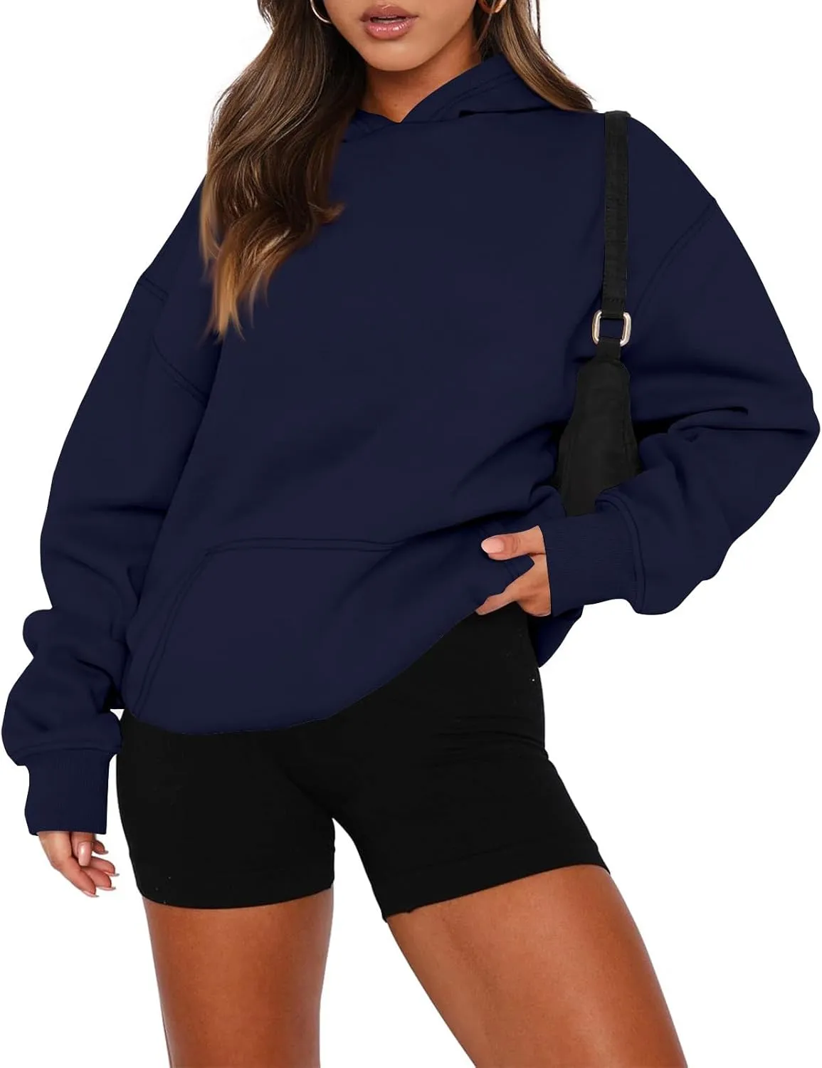 Oversized Hoodies for Women Comfy Fleece Hooded Sweatshirt Long Sleeve Sweater Pullover Hoodie with Pocket Fall Outfits