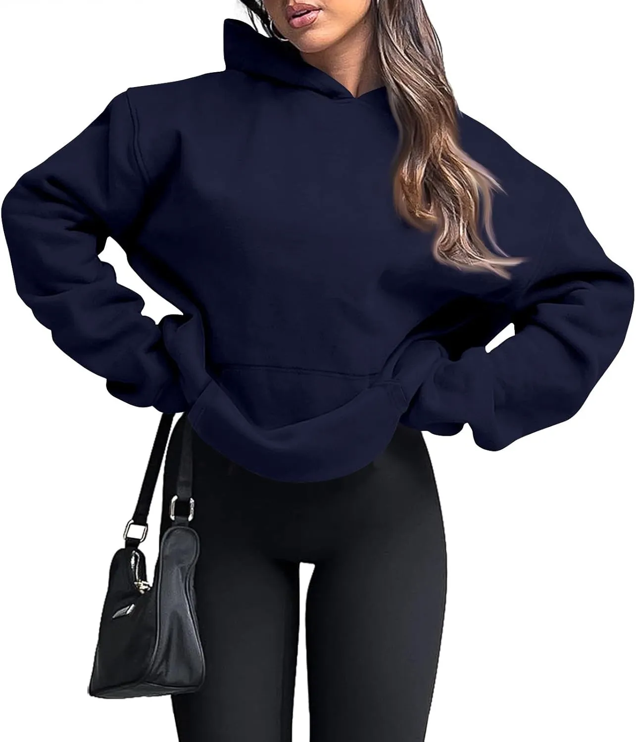 Oversized Hoodies for Women Comfy Fleece Hooded Sweatshirt Long Sleeve Sweater Pullover Hoodie with Pocket Fall Outfits