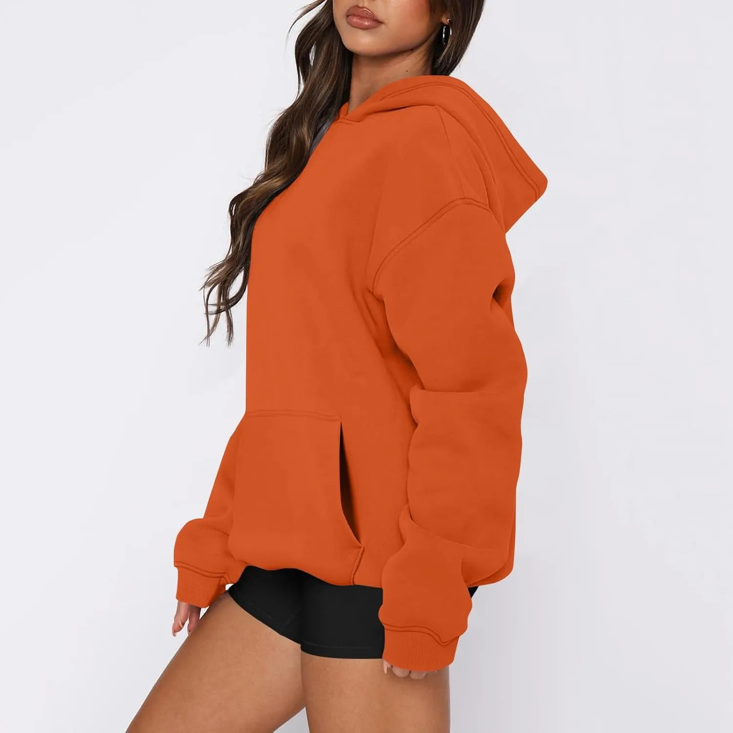 Oversized Hoodies for Women Comfy Fleece Hooded Sweatshirt Long Sleeve Sweater Pullover Hoodie with Pocket Fall Outfits