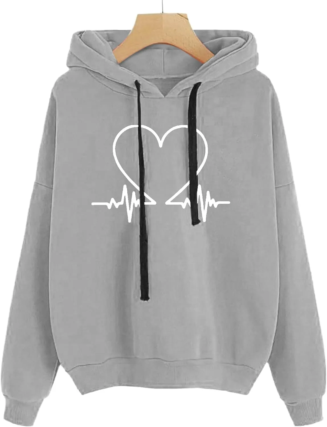 PTOLOCIF Women Oversized Hoodies Lightweight Cute Sweatshirts Pullover Fleece Sweaters 2024 Trendy Fall Outfits Y2k Clothes