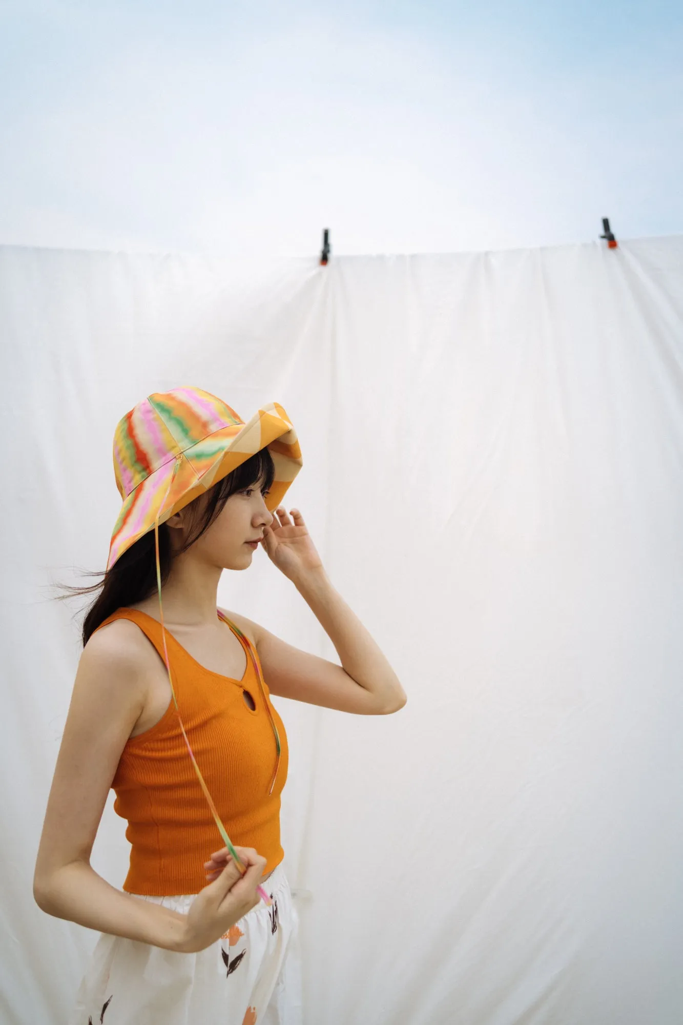 "Day Dream" Reversible Sun Hat - Rainbow