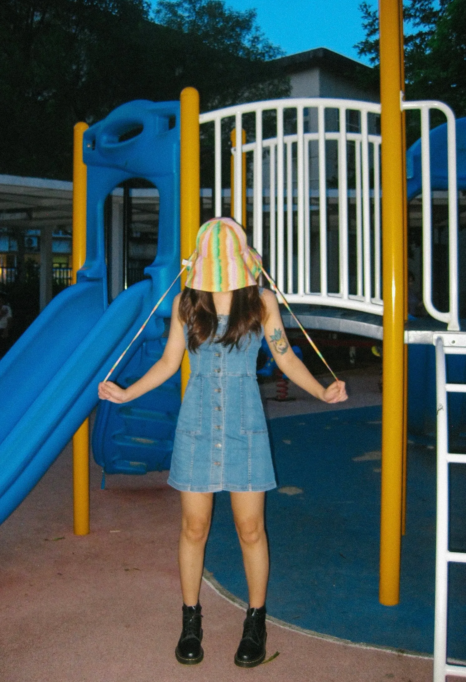 "Day Dream" Reversible Sun Hat - Rainbow