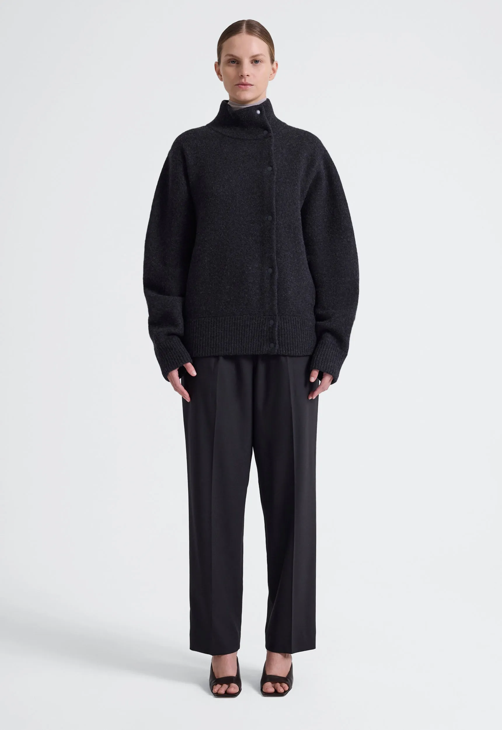 Reuben Wool Jacket - Char Marle