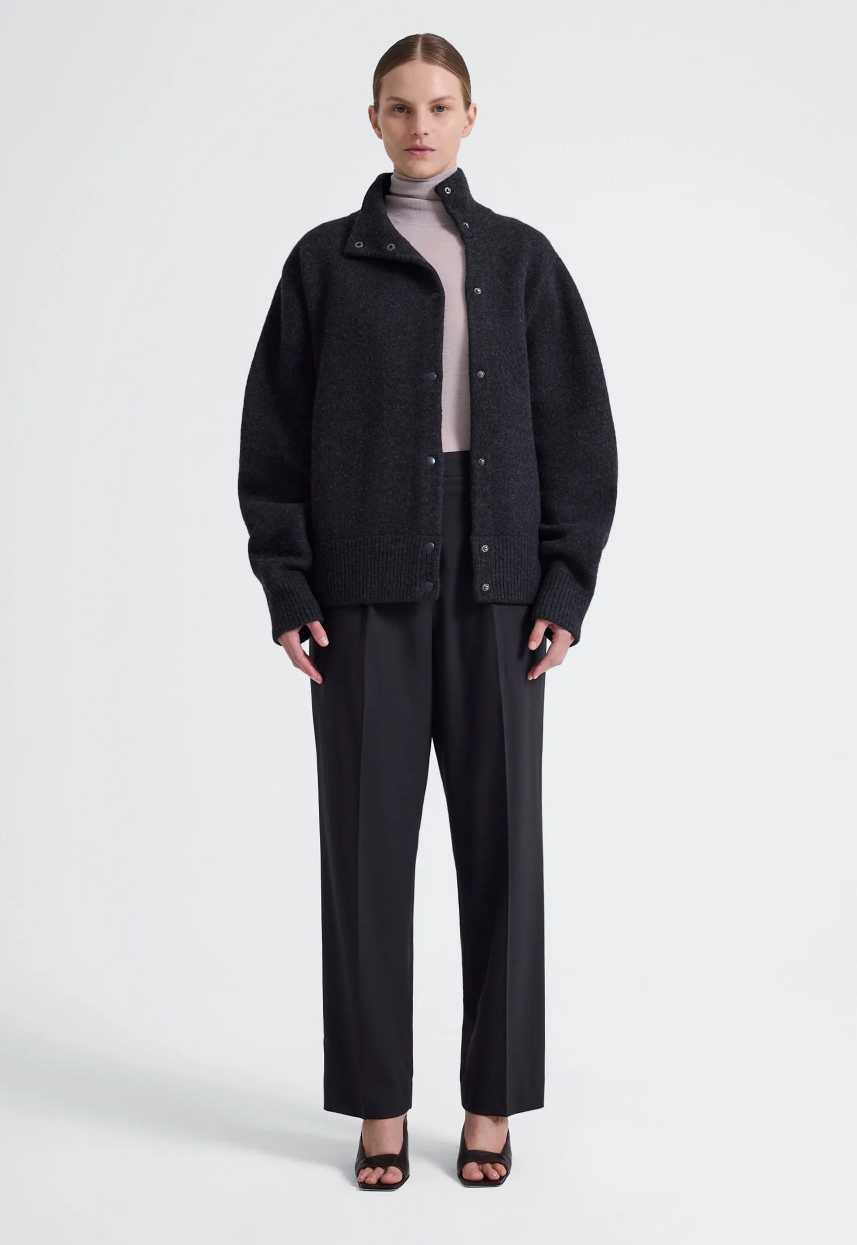 Reuben Wool Jacket - Char Marle