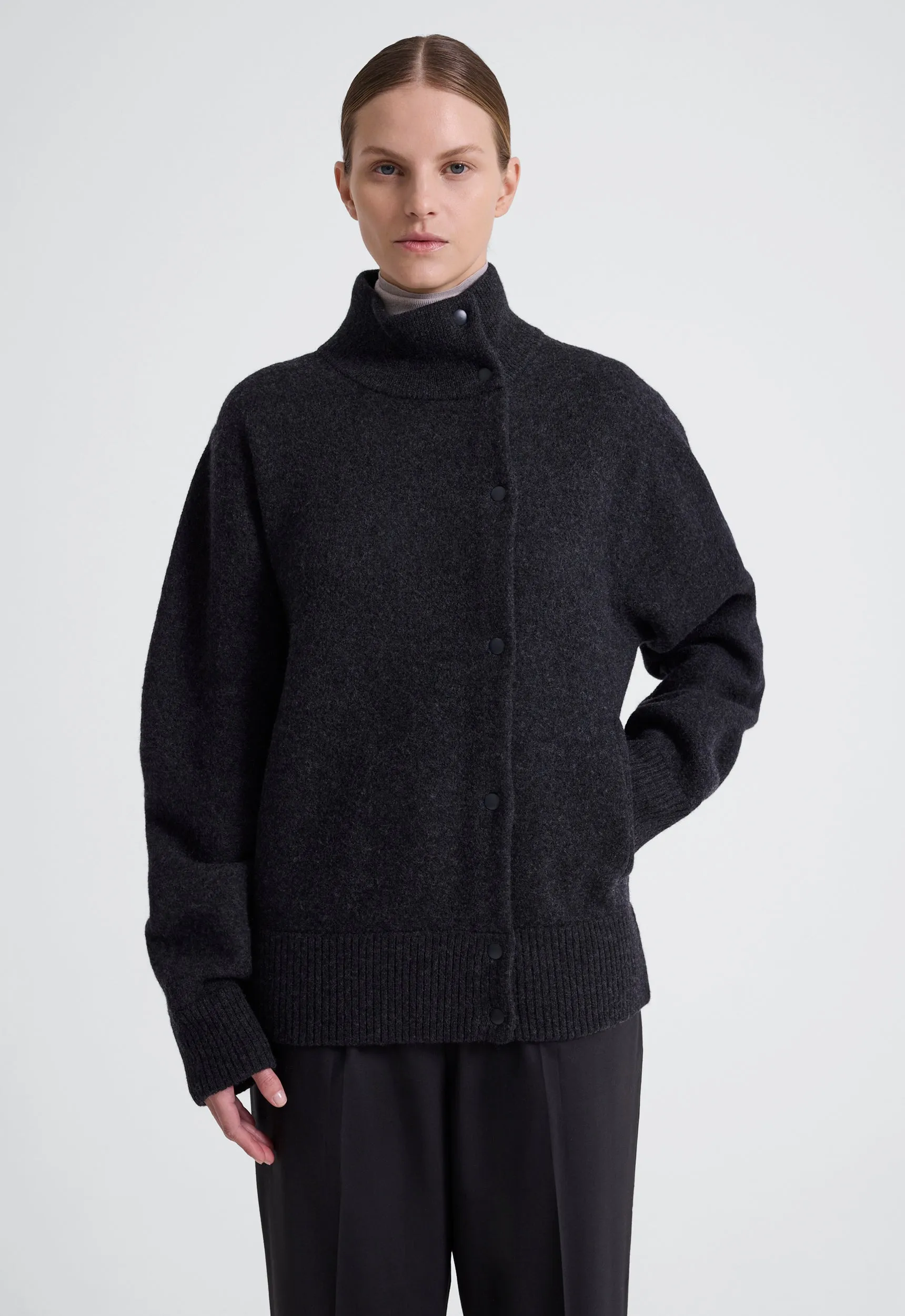 Reuben Wool Jacket - Char Marle