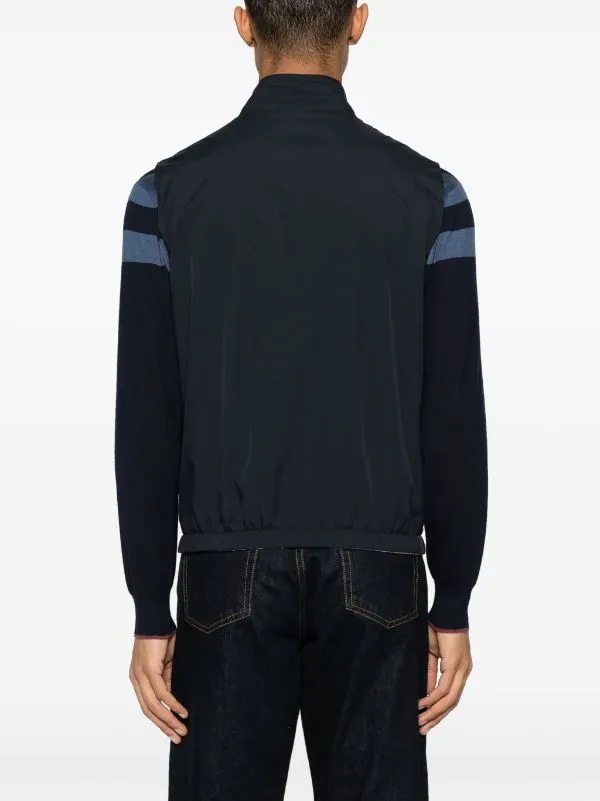 reversible zipped vest
