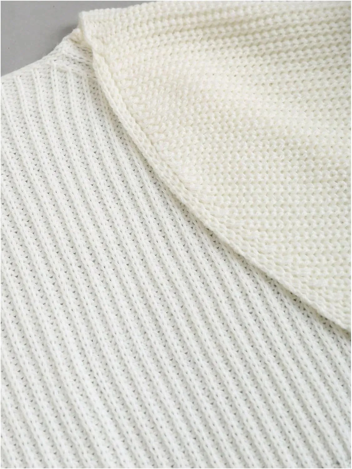 SHENHE Women's Open Front Ribbed Knit Bow Cute Cropped Cardigan Bolero Sweater Shrug