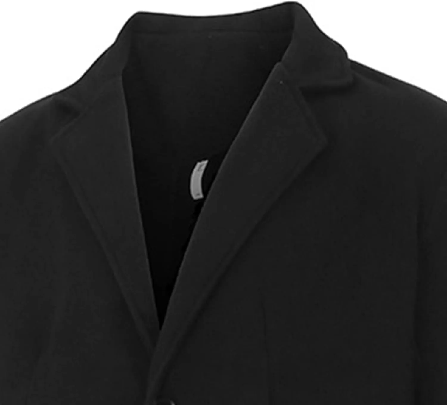 Sinzelimin Men's Cardigan Coat Fashion Printed Wool Blends Casual Long-sleeved Jacket Length Windbreaker Overcoat Trench