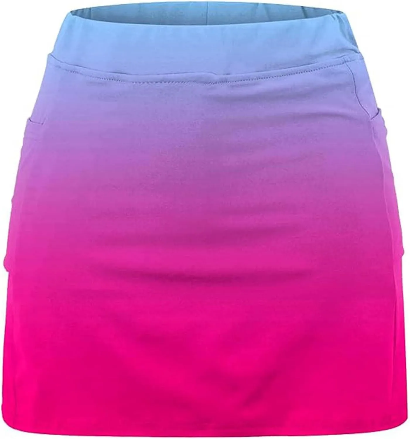 Skorts for Women Dressy Casual Gradient Tennis Skirt with Shorts Underneath Womens Athletic Skorts with Pockets Tummy Control
