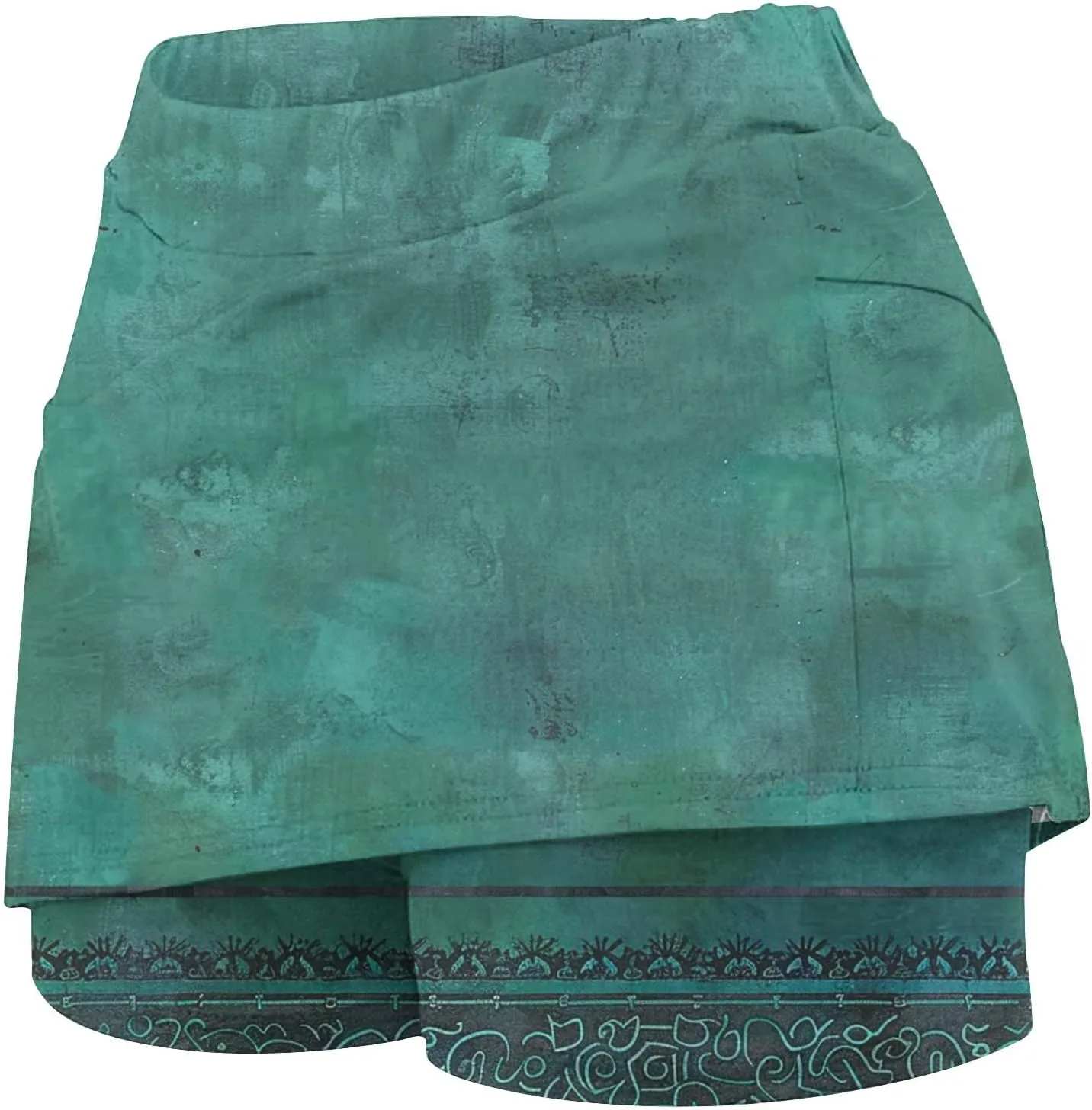 Skorts for Women Dressy Casual Tie Dye Skirts for Women High Waist Athletic Golf Tennis Skirt with Built in Shorts