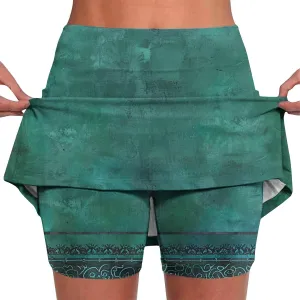 Skorts for Women Dressy Casual Tie Dye Skirts for Women High Waist Athletic Golf Tennis Skirt with Built in Shorts